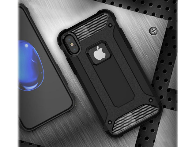 Чехол Yotrix Defense case для Apple iPhone XS (черный, пластиковый)