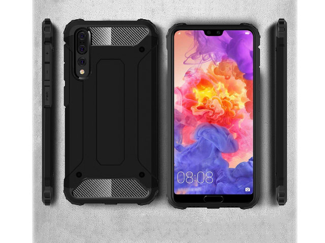 Чехол Yotrix Defense case для Huawei P20 pro (черный, пластиковый)