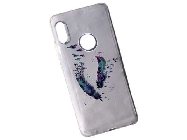 Чехол Yotrix ArtCase для Huawei P20 lite (Feathers, гелевый)