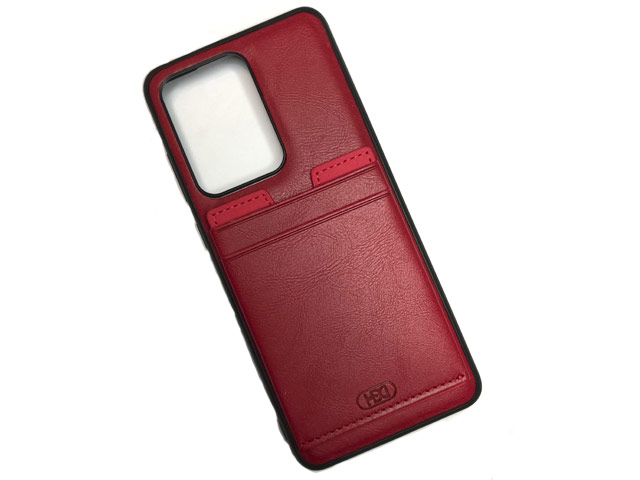 Чехол HDD Luxury Card Slot Case для Samsung Galaxy Note 20 (красный, кожаный)