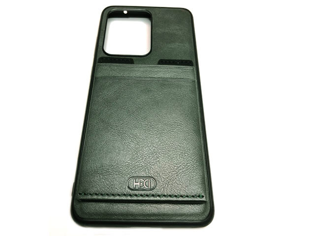 Чехол HDD Luxury Card Slot Case для Samsung Galaxy Note 20 (темно-зеленый, кожаный)