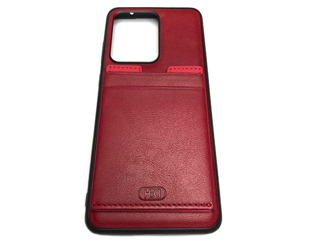 Чехол HDD Luxury Card Slot Case для Samsung Galaxy Note 20 ultra (красный, кожаный)