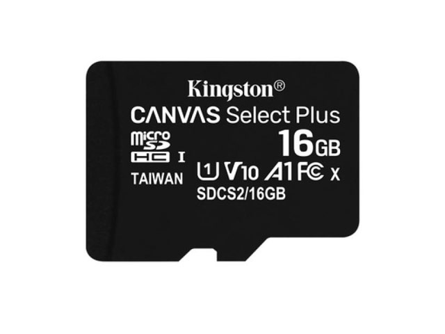 Флеш-карта Kingston Canvas Select Plus microSD (16Gb, microSD, Class 10 UHS-I)