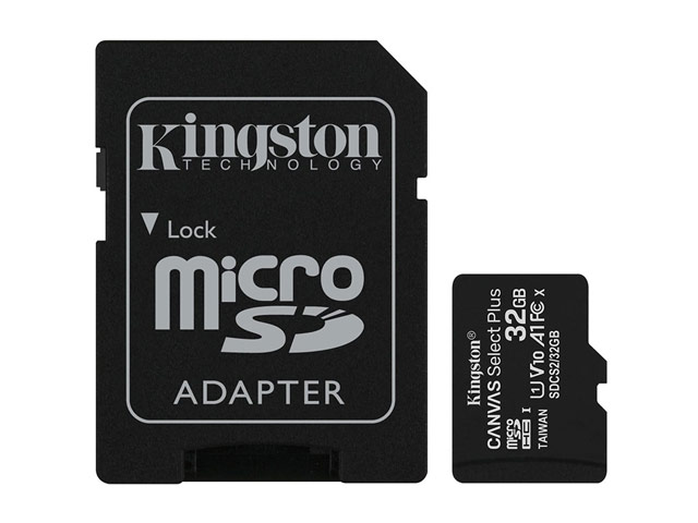 Флеш-карта Kingston Canvas Select Plus microSD (32Gb, microSD, Class 10 UHS-I)