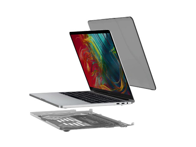 Чехол Yotrix HardCover Stand для Apple MacBook Pro TouchBar 13.3 (серый, матовый, пластиковый)