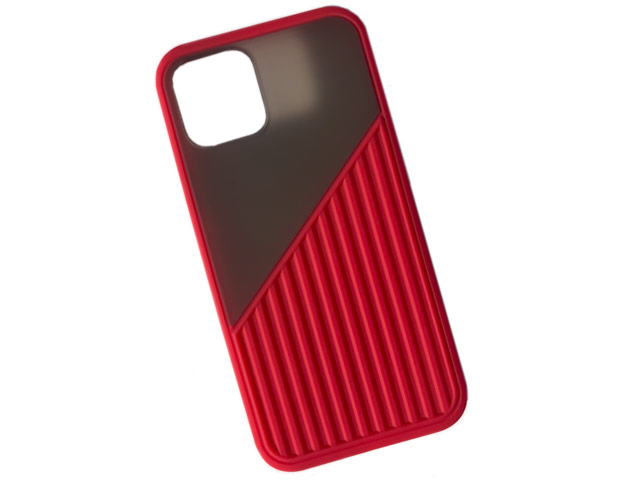 Чехол Yotrix ProComp Case для Apple iPhone 12 pro max (красный, гелевый/пластиковый)
