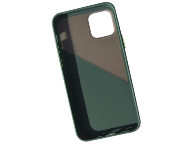 Чехол Yotrix ProComp Case для Apple iPhone 12 pro max (темно-зеленый, гелевый/пластиковый)