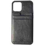 Чехол HDD Luxury Card Slot Case для Apple iPhone 12 pro max (черный, кожаный)