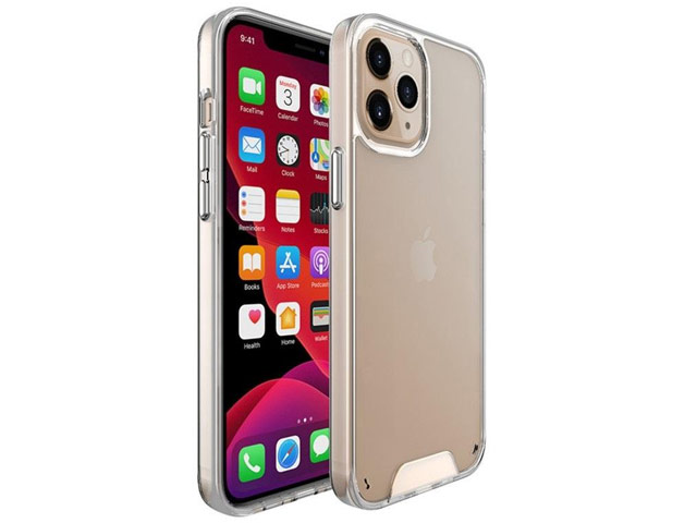 Чехол Space Military Standart case для Apple iPhone 12 pro max (прозрачный, композитный)