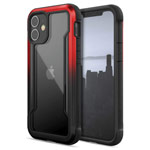 Чехол X-doria Defense Shield для Apple iPhone 12 mini (красный/черный, маталлический)