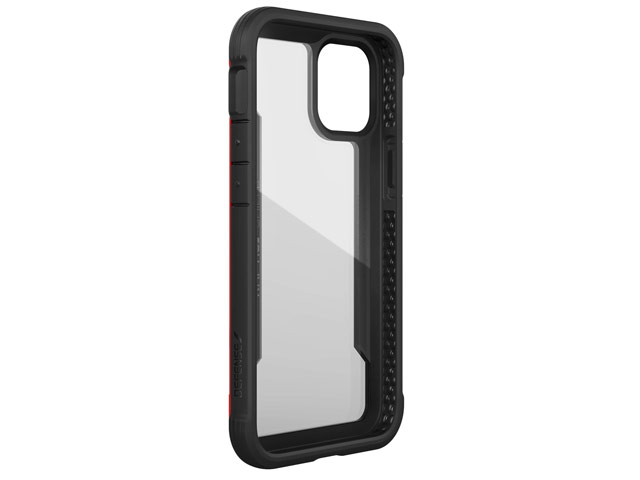 Чехол X-doria Defense Shield для Apple iPhone 12 mini (красный/черный, маталлический)