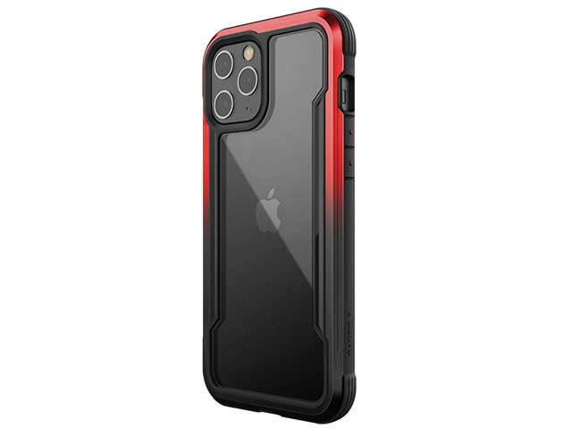 Чехол X-doria Defense Shield для Apple iPhone 12 pro max (красный/черный, маталлический)