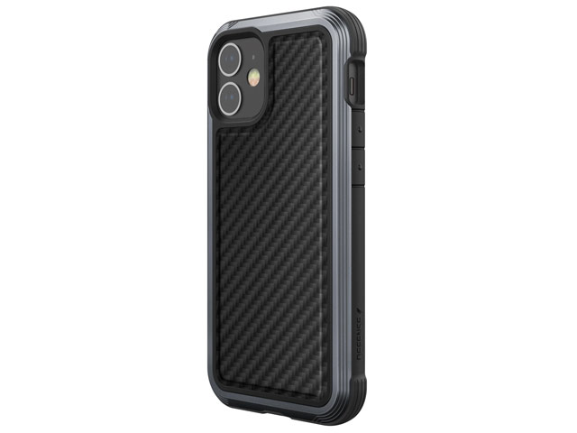 Чехол X-doria Defense Lux для Apple iPhone 12 mini (Black Carbon, маталлический)