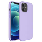 Чехол Yotrix LiquidSilicone для Apple iPhone 12 mini (сиреневый, гелевый)