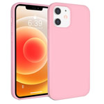 Чехол Yotrix LiquidSilicone для Apple iPhone 12 mini (розовый, гелевый)