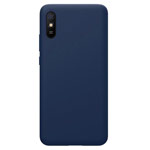 Чехол Yotrix LiquidSilicone для Xiaomi Redmi 9A (темно-синий, гелевый)