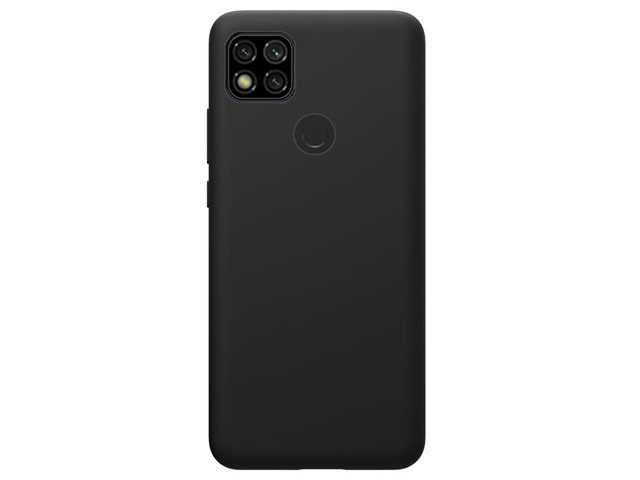 Чехол Yotrix LiquidSilicone для Xiaomi Redmi 9C (черный, гелевый)