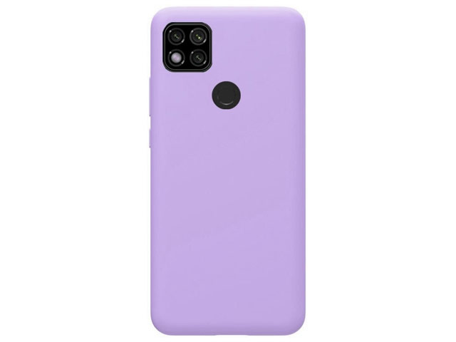 Чехол Yotrix LiquidSilicone для Xiaomi Redmi 9C (сиреневый, гелевый)