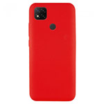 Чехол Yotrix LiquidSilicone для Xiaomi Redmi 9C (красный, гелевый)