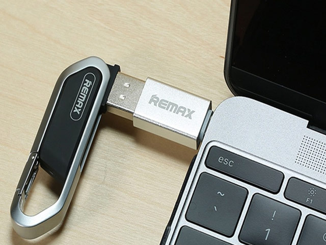 Адаптер Remax OTG-TYPE-C универсальный (USB Type C, USB 3.0, серебристый)