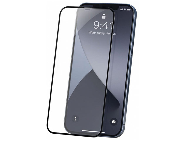 Защитное стекло Yotrix 3D Pro Glass Protector для Apple iPhone 12/12 pro (черное)