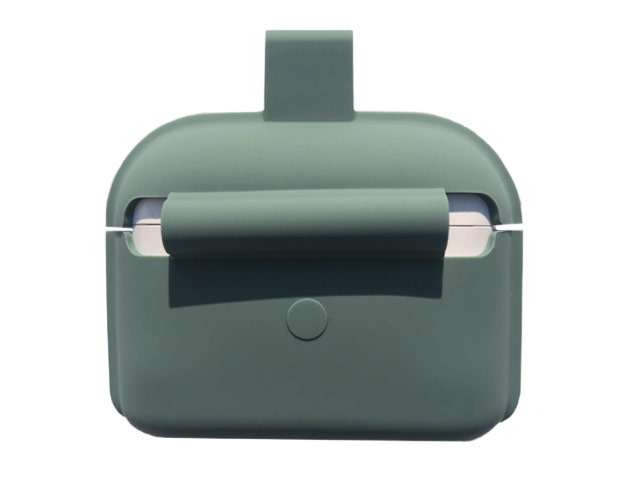 Чехол Synapse Silicone Bag case для Apple AirPods pro (темно-зеленый, силиконовый)