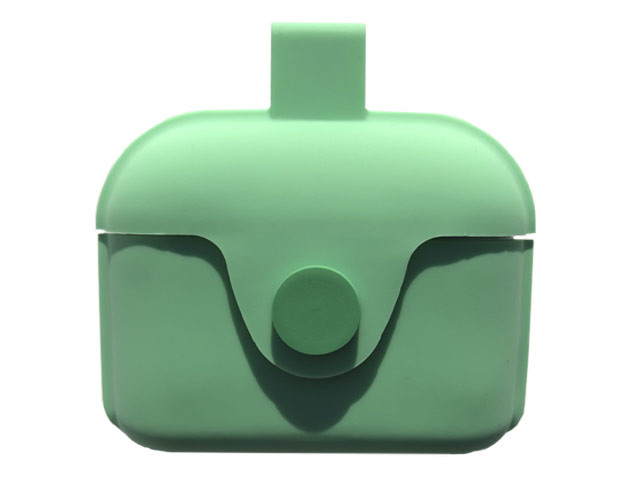 Чехол Synapse Silicone Bag case для Apple AirPods pro (бирюзовый, силиконовый)