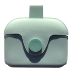 Чехол Synapse Silicone Bag case для Apple AirPods pro (светло-бирюзовый, силиконовый)