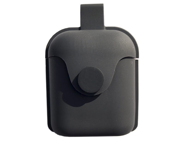 Чехол Synapse Silicone Bag case для Apple AirPods (черный, силиконовый)