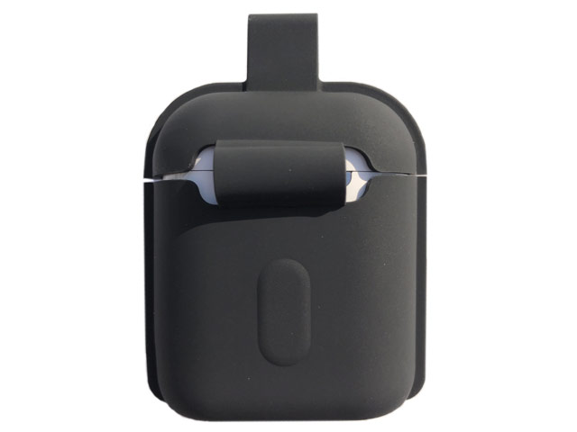 Чехол Synapse Silicone Bag case для Apple AirPods (черный, силиконовый)