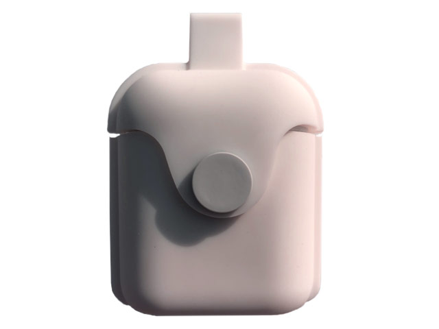 Чехол Synapse Silicone Bag case для Apple AirPods (пудра, силиконовый)