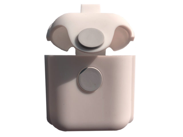 Чехол Synapse Silicone Bag case для Apple AirPods (пудра, силиконовый)