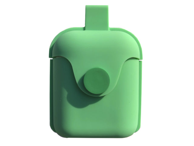 Чехол Synapse Silicone Bag case для Apple AirPods (бирюзовый, силиконовый)