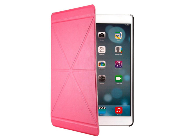 Чехол Yotrix OrigamiCase для Apple iPad Air (розовый, кожанный)