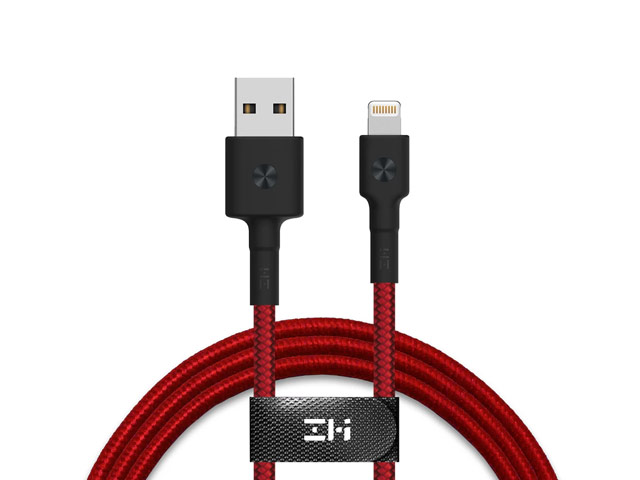 USB-кабель Xiaomi ZMI Cable AL803 универсальный (Lightning, 1 метр, MFi, красный)