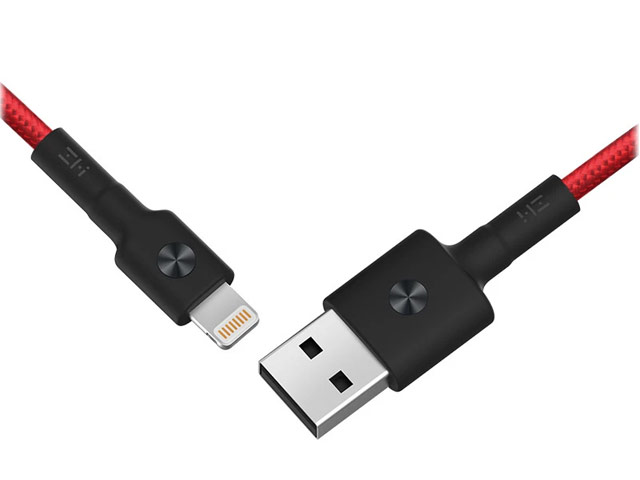 USB-кабель Xiaomi ZMI Cable AL803 универсальный (Lightning, 1 метр, MFi, красный)