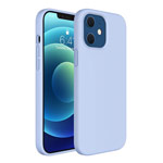 Чехол Yotrix LiquidSilicone для Apple iPhone 12 mini (голубой, гелевый)