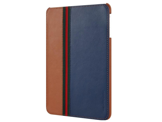 Чехол Nextouch Leather case для Apple iPad mini/iPad mini 2 (синий/коричневый, кожанный)