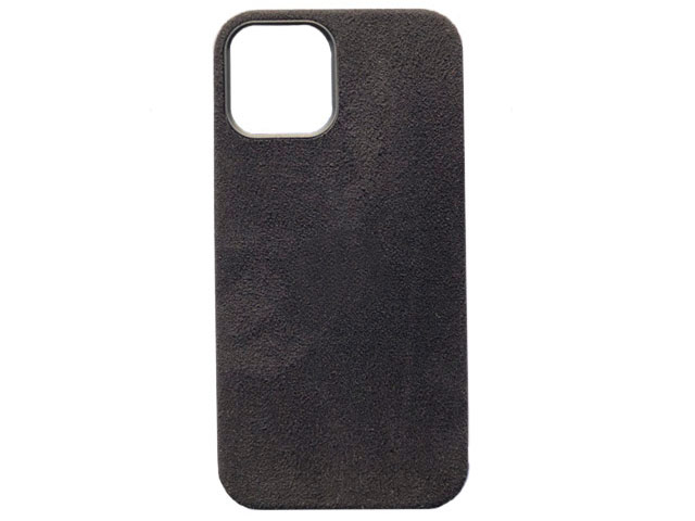 Чехол Yotrix Alcantara Case для Apple iPhone 12 mini (черный, алькантара)
