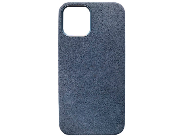 Чехол Yotrix Alcantara Case для Apple iPhone 12 mini (темно-синий, алькантара)