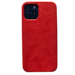 Чехол Yotrix Alcantara Case для Apple iPhone 12/12 pro (красный, алькантара)