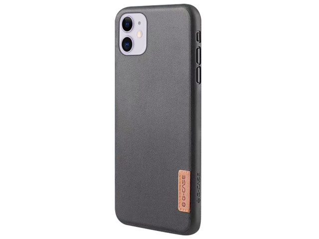 Чехол G-Case Dark Series для Apple iPhone 12 mini (Black Leather, кожаный)