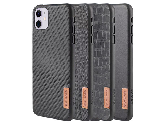 Чехол G-Case Dark Series для Apple iPhone 12 mini (Black Leather, кожаный)