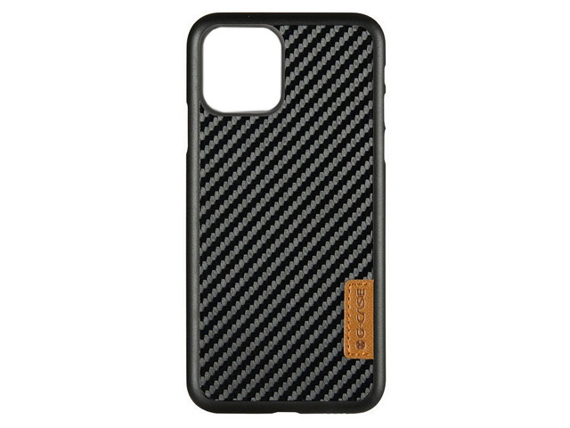 Чехол G-Case Dark Series для Apple iPhone 12 mini (Carbon Fiber, кожаный)