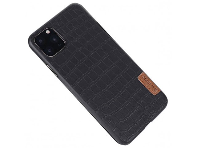 Чехол G-Case Dark Series для Apple iPhone 12 pro max (Crocodile Skin, кожаный)