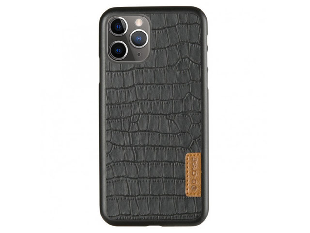 Чехол G-Case Dark Series для Apple iPhone 12/12 pro (Crocodile Skin, кожаный)