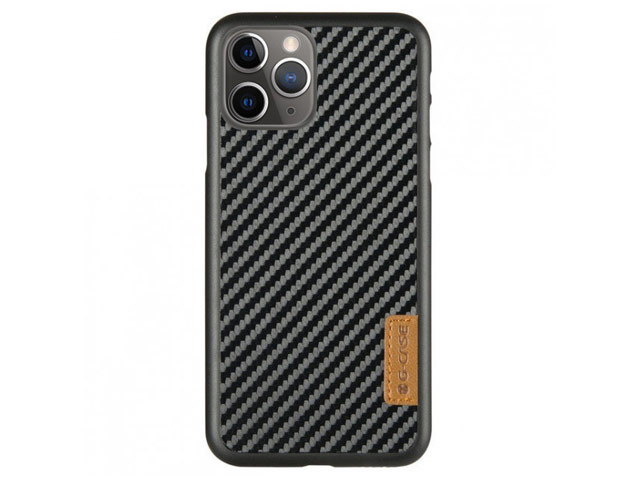 Чехол G-Case Dark Series для Apple iPhone 12/12 pro (Carbon Fiber, кожаный)