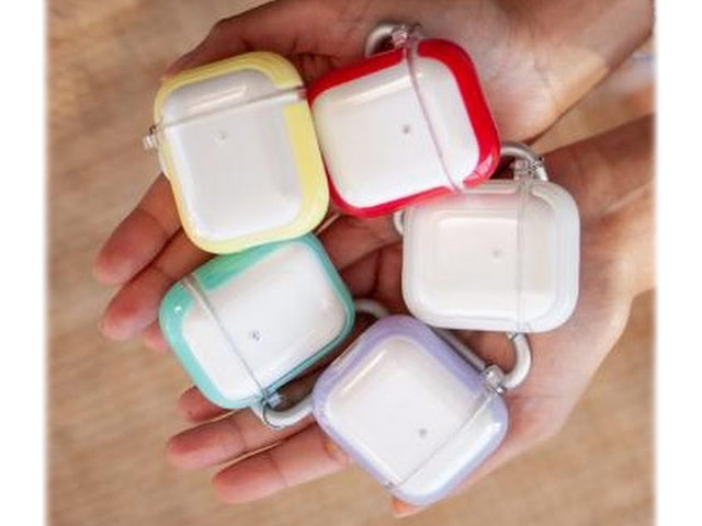 Чехол X-Doria Defense Clear для Apple AirPods (белый, гелевый/пластиковый)