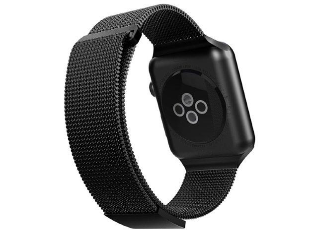 Ремешок для часов X-Doria Mesh Double Band для Apple Watch (42/44 мм, черный, стальной)