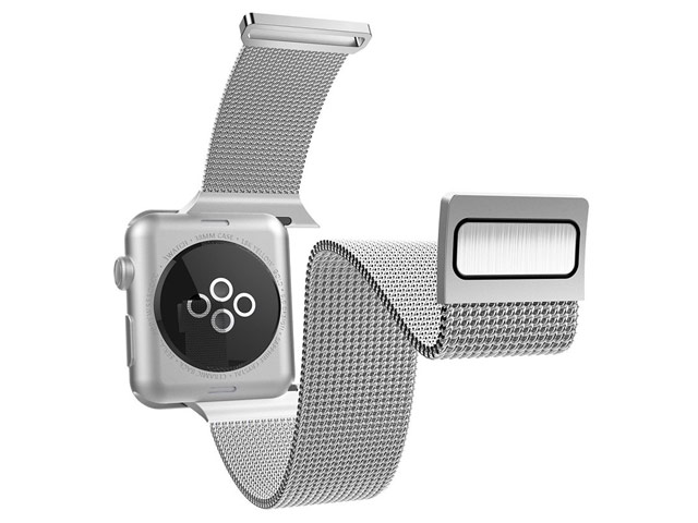 Ремешок для часов X-Doria Mesh Double Band для Apple Watch (38/40 мм, серебристый, стальной)